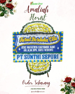 Papan Bunga Duka di Talia